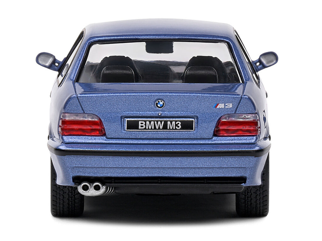 1999 BMW E36 M3 Coupe Estoril Blue Metallic 1/43 Diecast Model Car by Solido-2