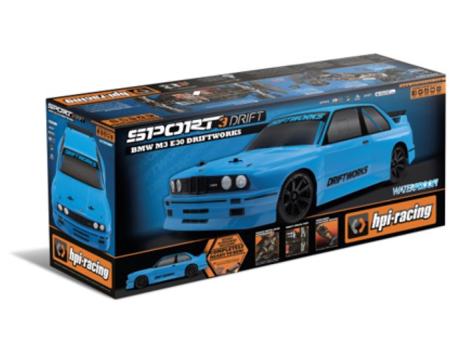 HPI Sport 3 Drift BMW E30 Driftworks 1/10 RTR