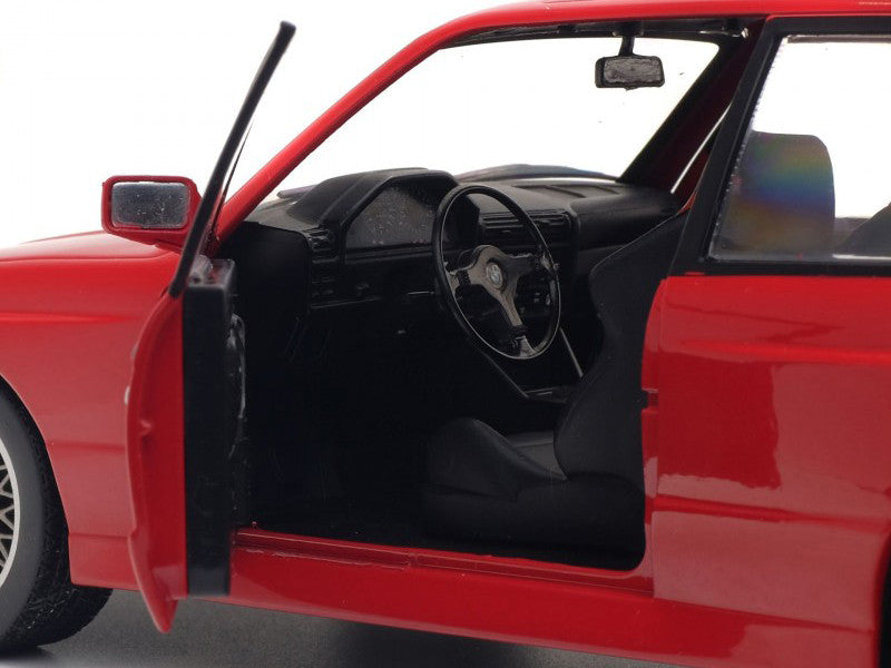 1986 BMW E30 M3 Red 1/18 Diecast Model Car by Solido-2