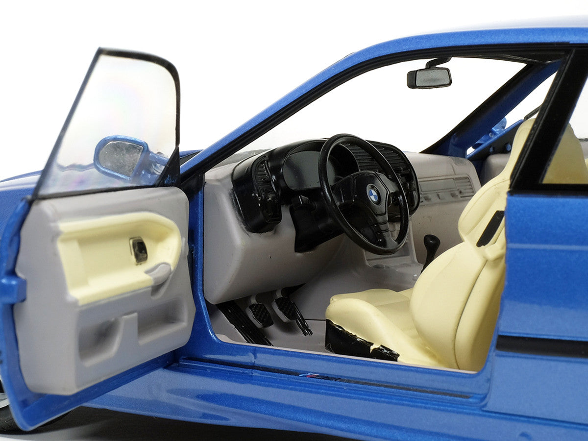 1994 BMW E36 M3 Blue Estoril Metallic 1/18 Diecast Model Car by Solido